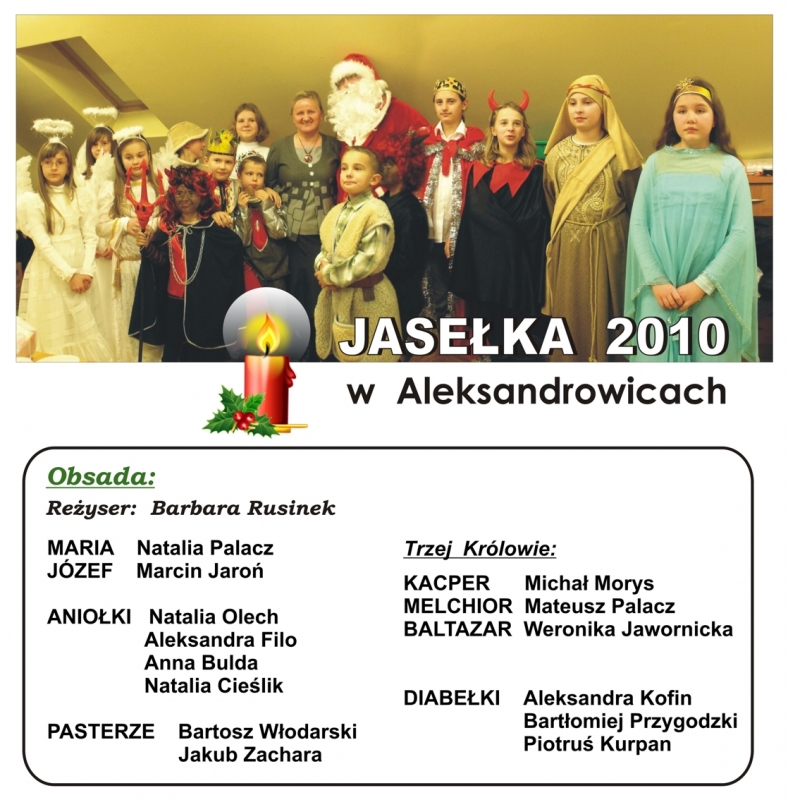 Opłatek 2010 Aleksandrowice - obsada
